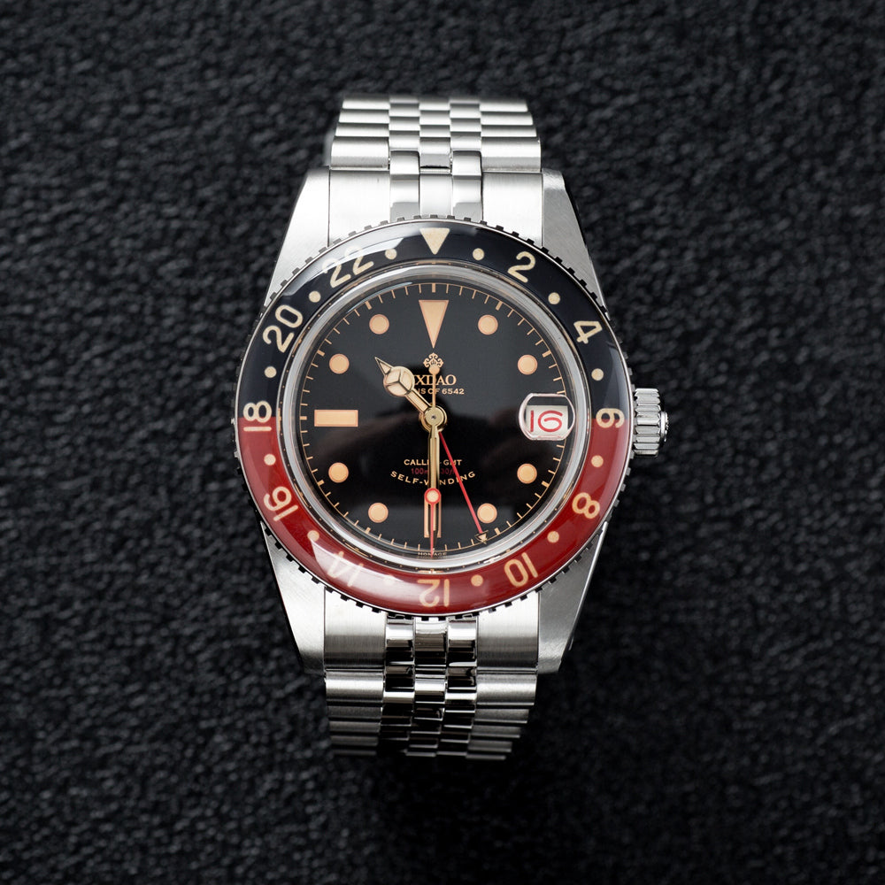 IXDAO 6542 904L Stainless Steel NH34 GMT Watch