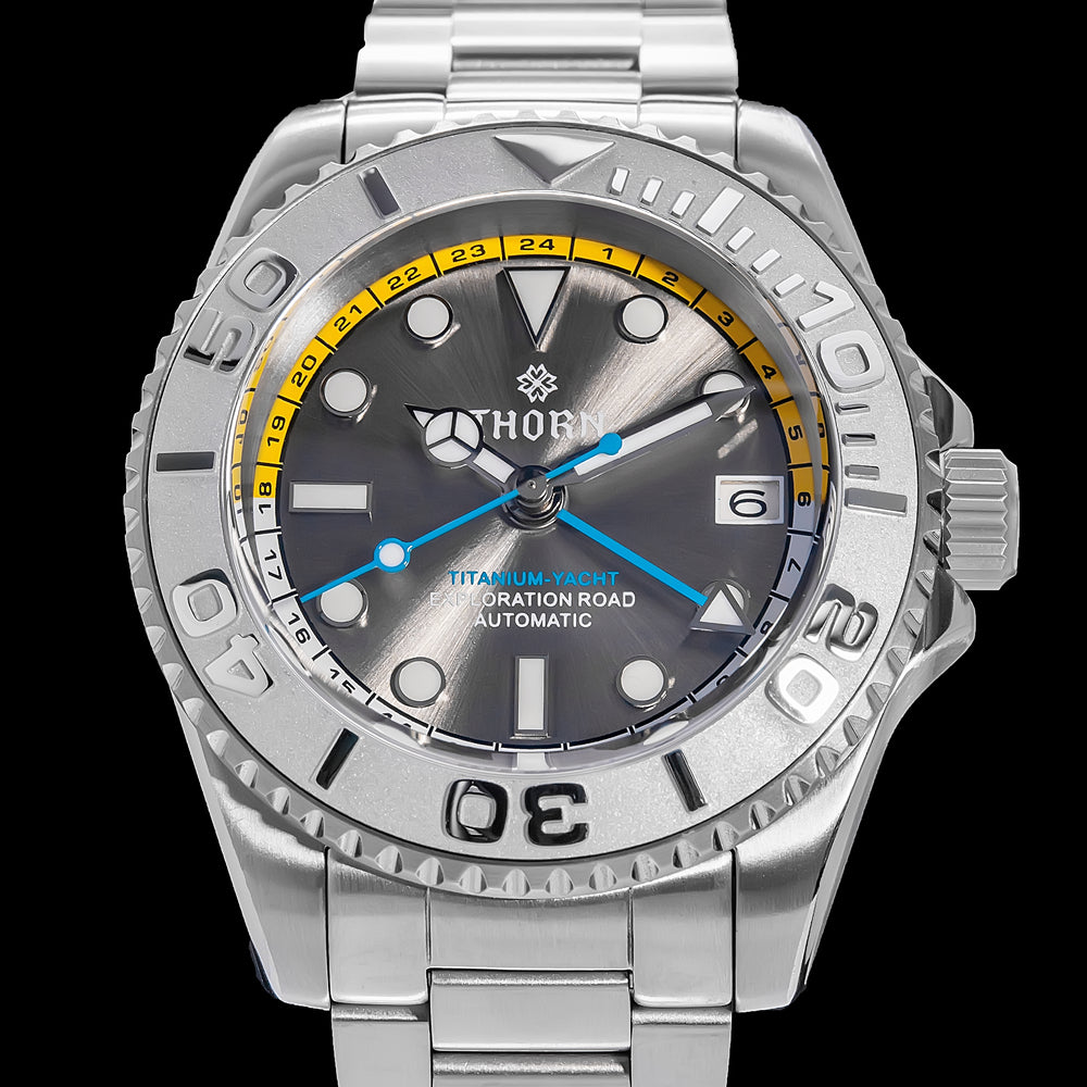 ★Fall Sale★Thorn Titanium Helium Valve NH34 GMT Sub Watch