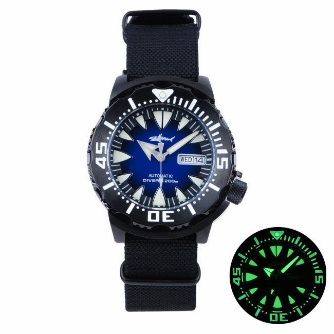 SHeimdallr Sharkey PVD Ocean Monster Dive Watch
