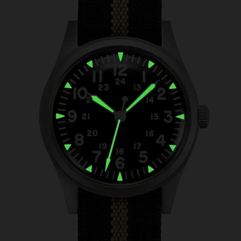 Rdunae RA03 Retro Khaki Filed Quartz Watch