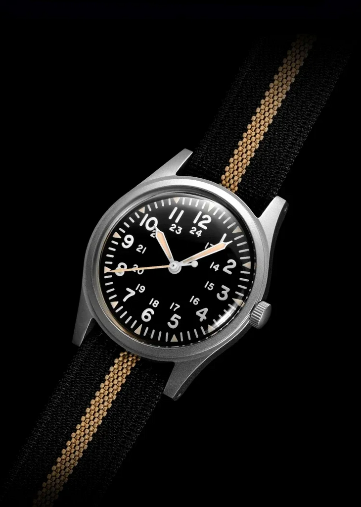 Rdunae RA03 Retro Khaki Filed Quartz Watch