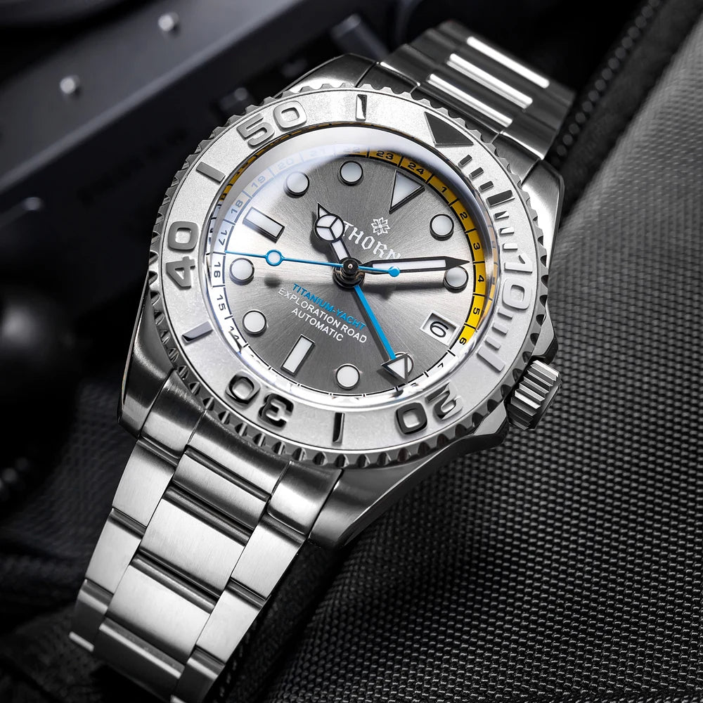 ★Fall Sale★Thorn Titanium Helium Valve NH34 GMT Sub Watch