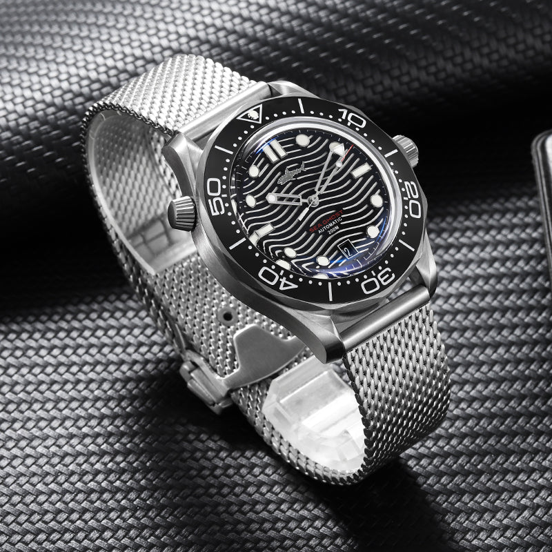 V2 Heimdallr Titanium Wave Dial NTTD Dive Watch