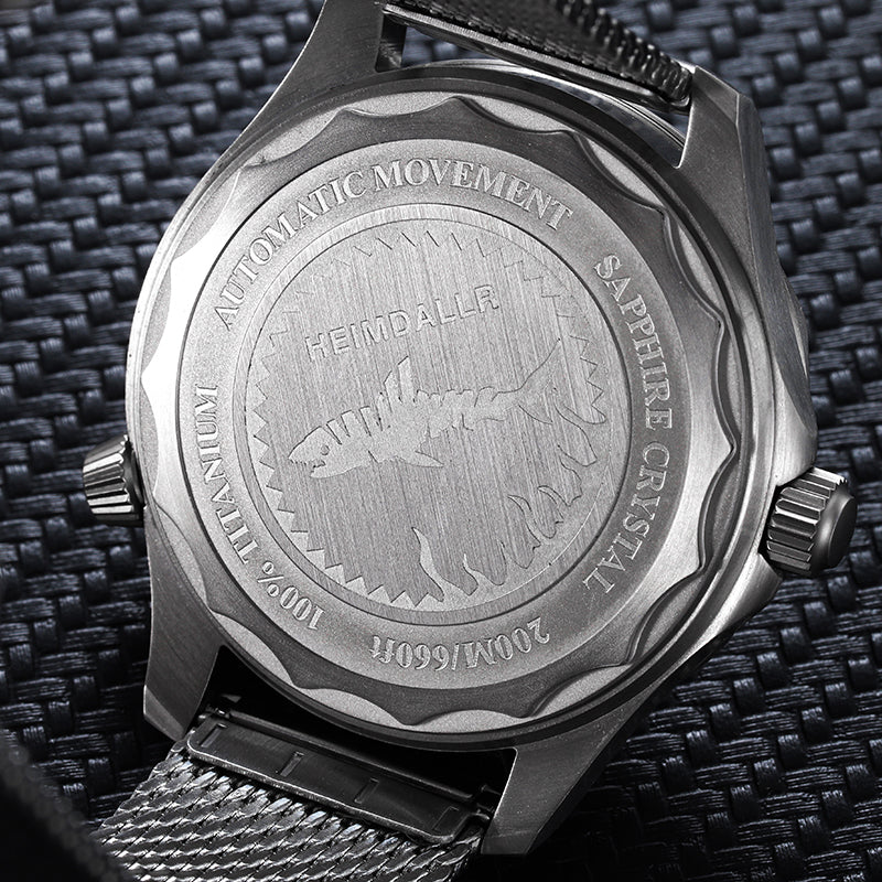V2 Heimdallr Titanium Wave Dial NTTD Dive Watch