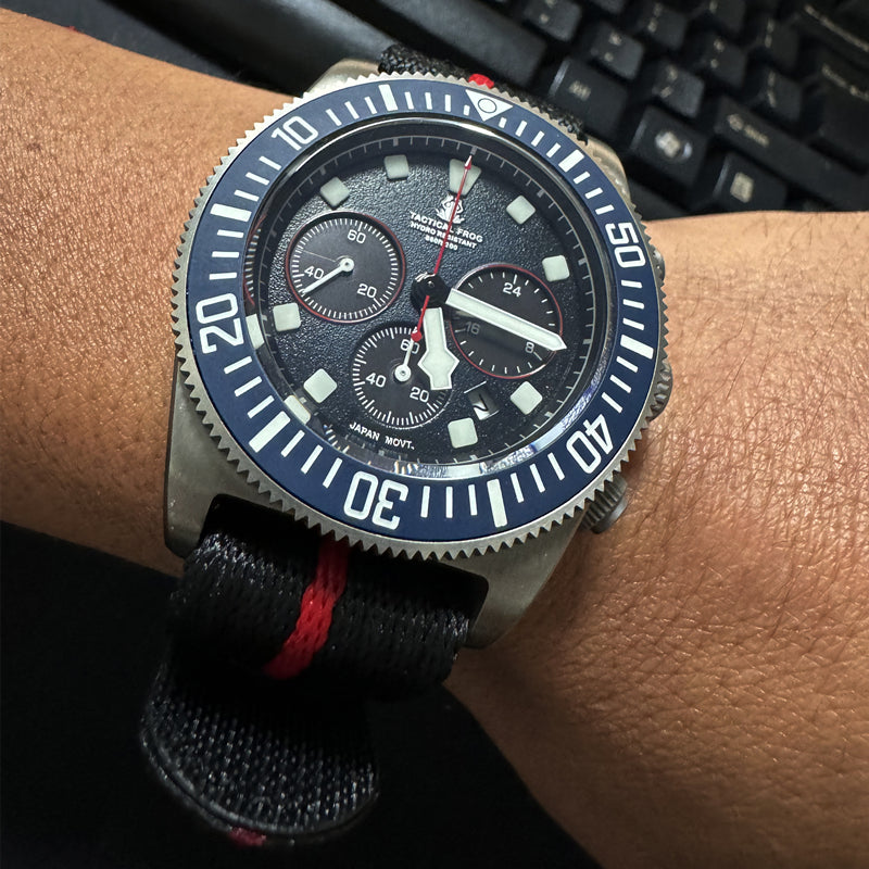 Tactical Frog Titanium FX-Diving Chronograph Watch