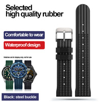 High Quality Soft Rubber Waffle Watch Band