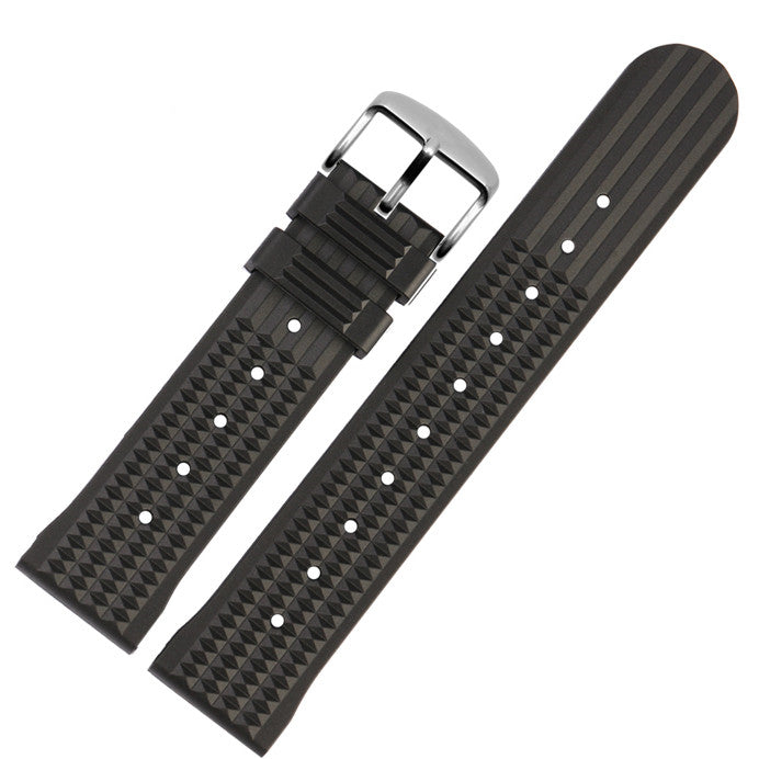 High Quality Soft Rubber Waffle Watch Band