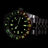 IXDAO 6542 904L Stainless Steel NH34 GMT Watch