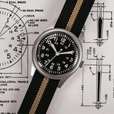 Rdunae RA03 Retro Khaki Filed Quartz Watch