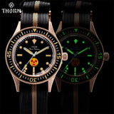 ★SpringSale★Thorn Retro 50-fathoms Bronze Diver Watch