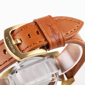 Heimdallr Leather Band with Bronze Buckle