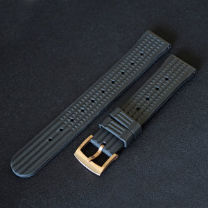 CUSN8 Bronze Buckle Waffle Watch Bands 20mm