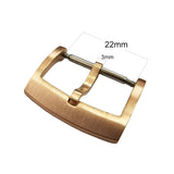 Brushed Solid CuSn Bronze Tongue Buckle