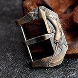 Sword Design Aged Bronze Watch Clasp