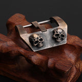 Skull Design Aged Bronze Watch Clasp