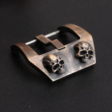 Skull Design Aged Bronze Watch Clasp