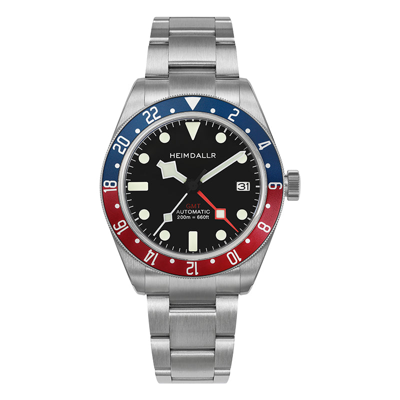 ★24-Hour Crazy Sale★Heimdallr NH34 BB58 GMT Diver Watch