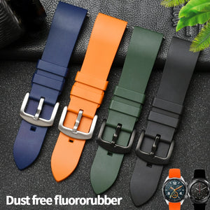Genuine Fluorine Rubber Quick Release Watch Band #264