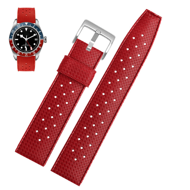 Rubber Straps Wholesale Tropical Rubber Dive Watch Band