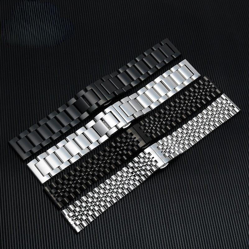 Solid Stainless Steel Watch Straps - Straight End