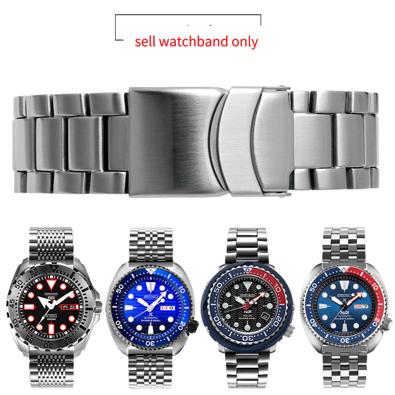 Solid Stainless Steel Watch Straps - Straight End