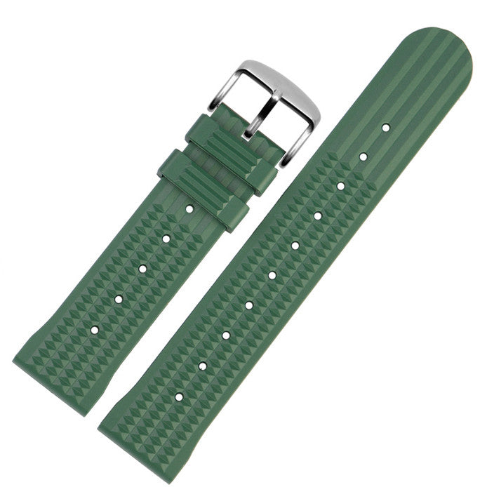 High Quality Soft Rubber Waffle Watch Band